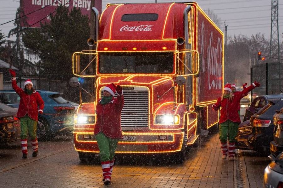 Coca-Cola vianocny kamion