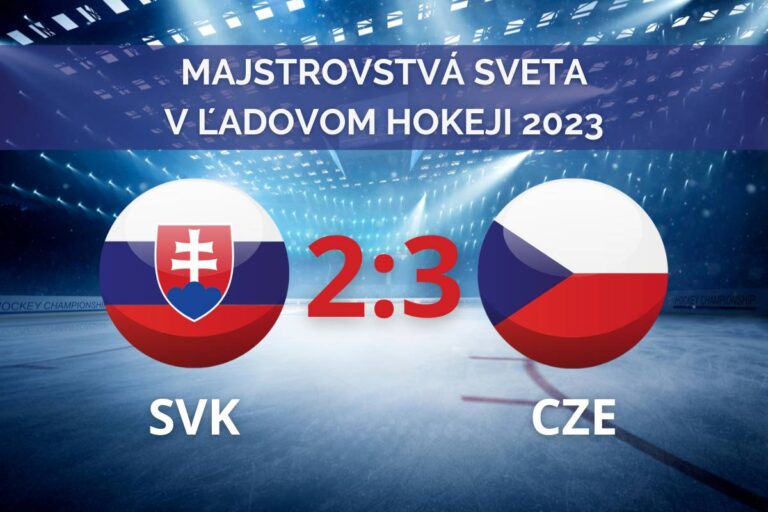 Slováci na úvod šampionátu dvakrát viedli nad Čechmi, napokon im podľahli o gól
